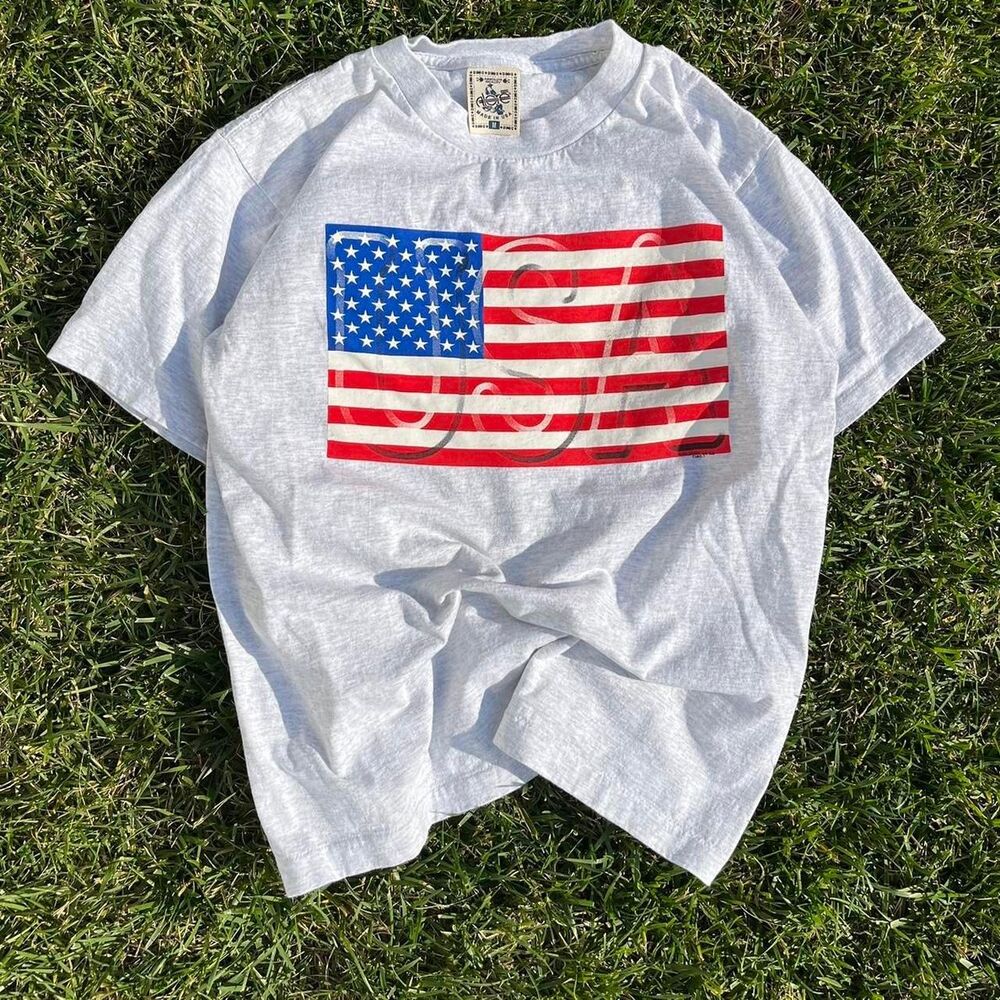Vintage Made In U.S.A. American Flag USA T-Shirt